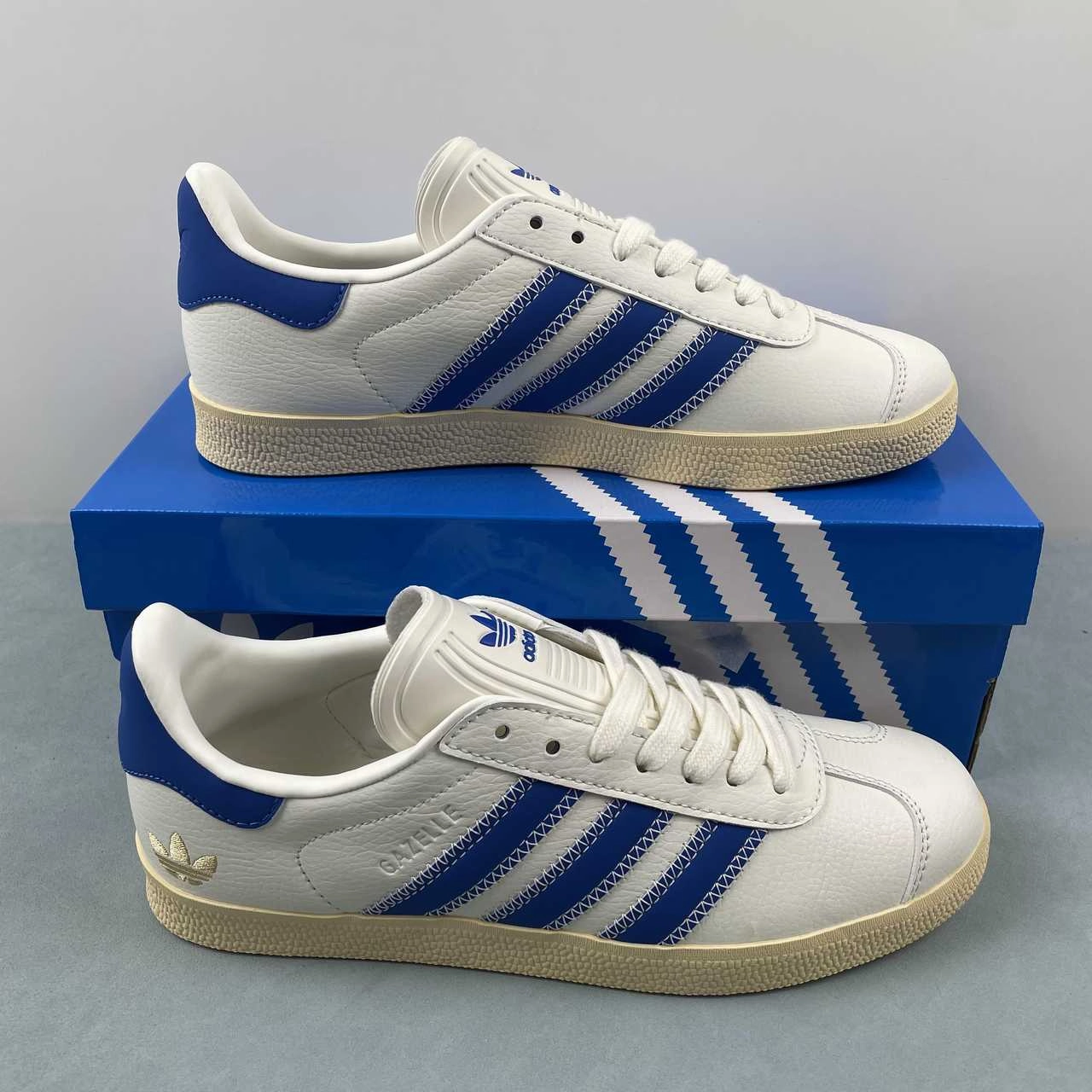 Adidas Gazelle Shoe Palace Ivory Bold Blue IF4599 Modern Wear