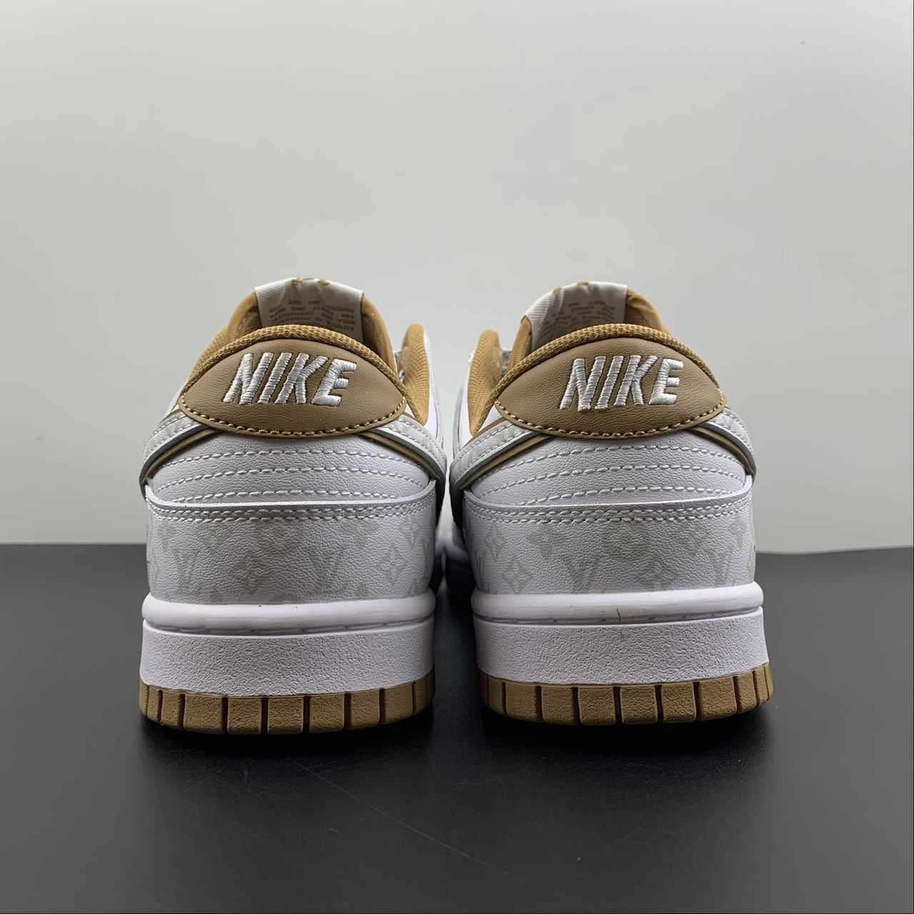Sporty Touch LV x SB Dunk Low Khaki White XD6188-002