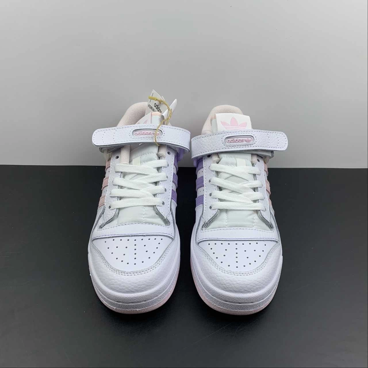 Aramid Fiber Reinforcement Ultra light Adidas Forum 84 Low White Pink Violet GY5832