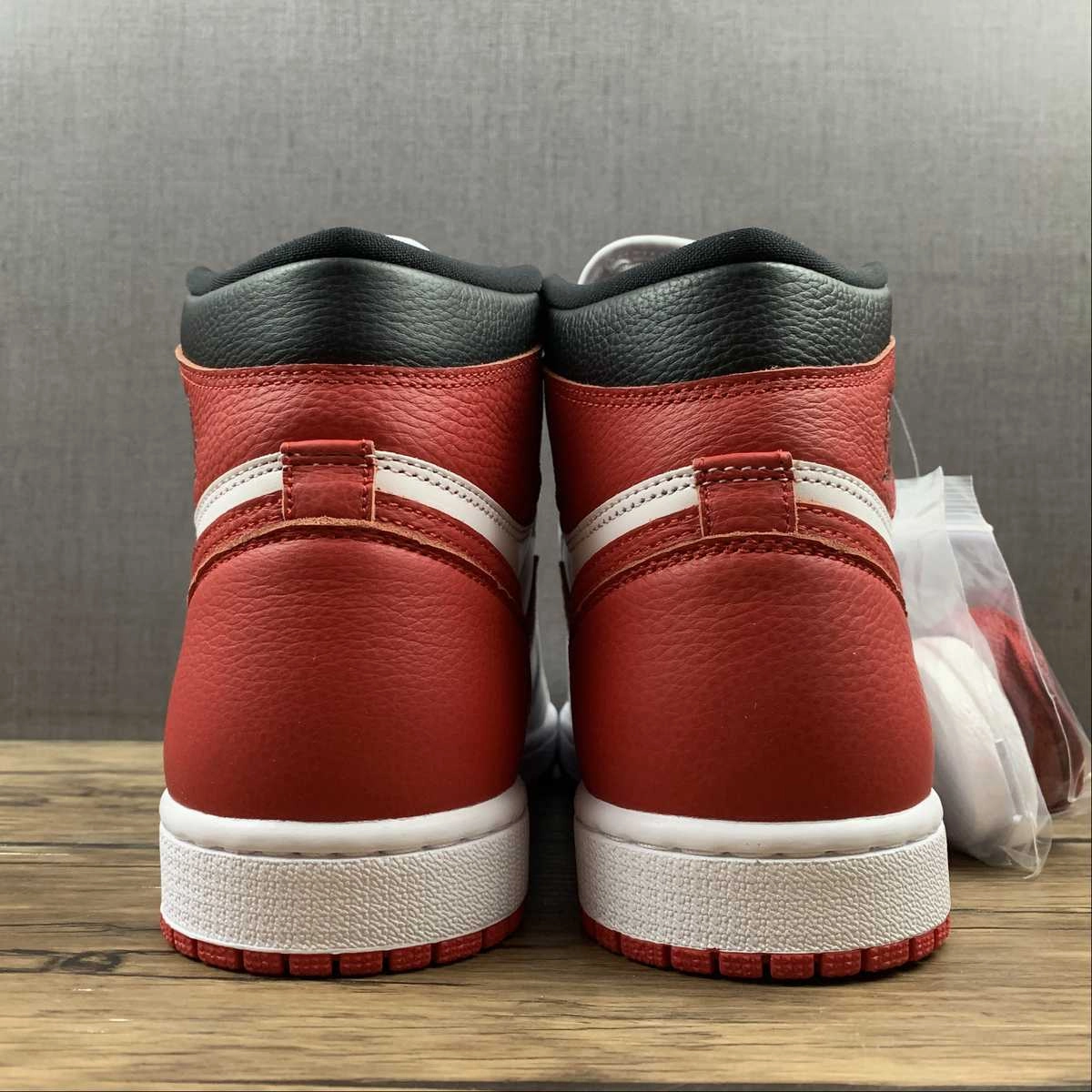 Dual Layer Foam Elastic Fit Air Jordan 1 Retro High OG White University Red Heritage (2022) 555088-161