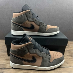 Dynamic Control Core Runner Air Jordan 1 Mid SE Dark Chocolate Crimson Bliss (2021) DC7294-200