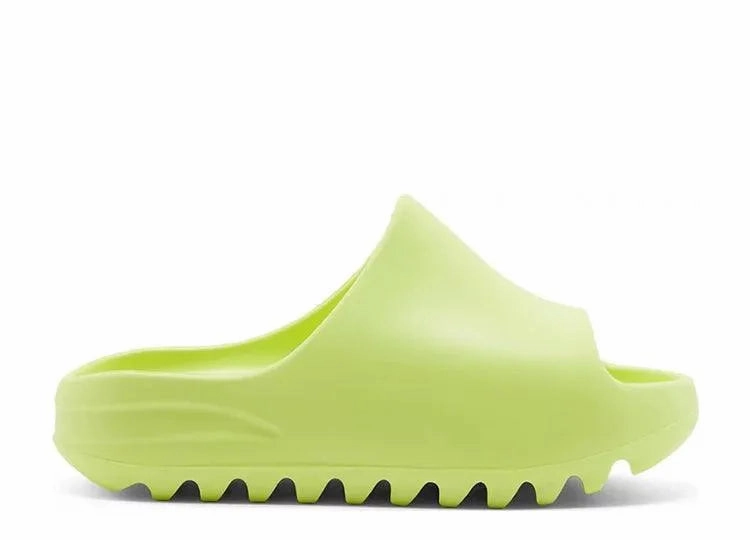 Breathable Construction Yeezy Slide Green Glow (Kids)