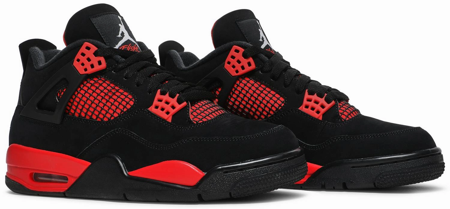 Nike Jordan 4 Red Thunder Foot Motion Thermoregulating Layers