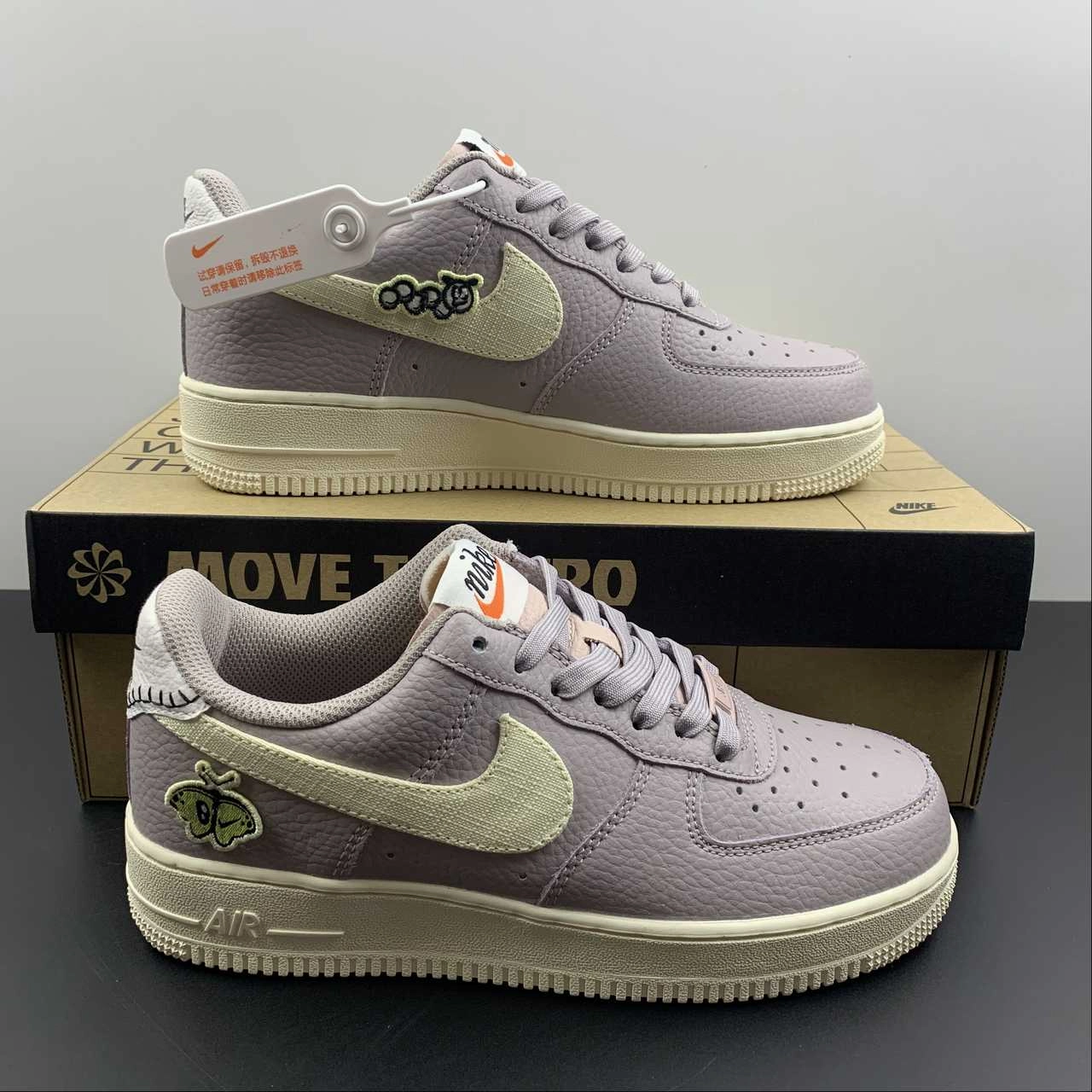 Fast Go Air Force 1 07 Low SE Amethyst Ash Pink Oxford Black Pale Ivory DJ6378-500