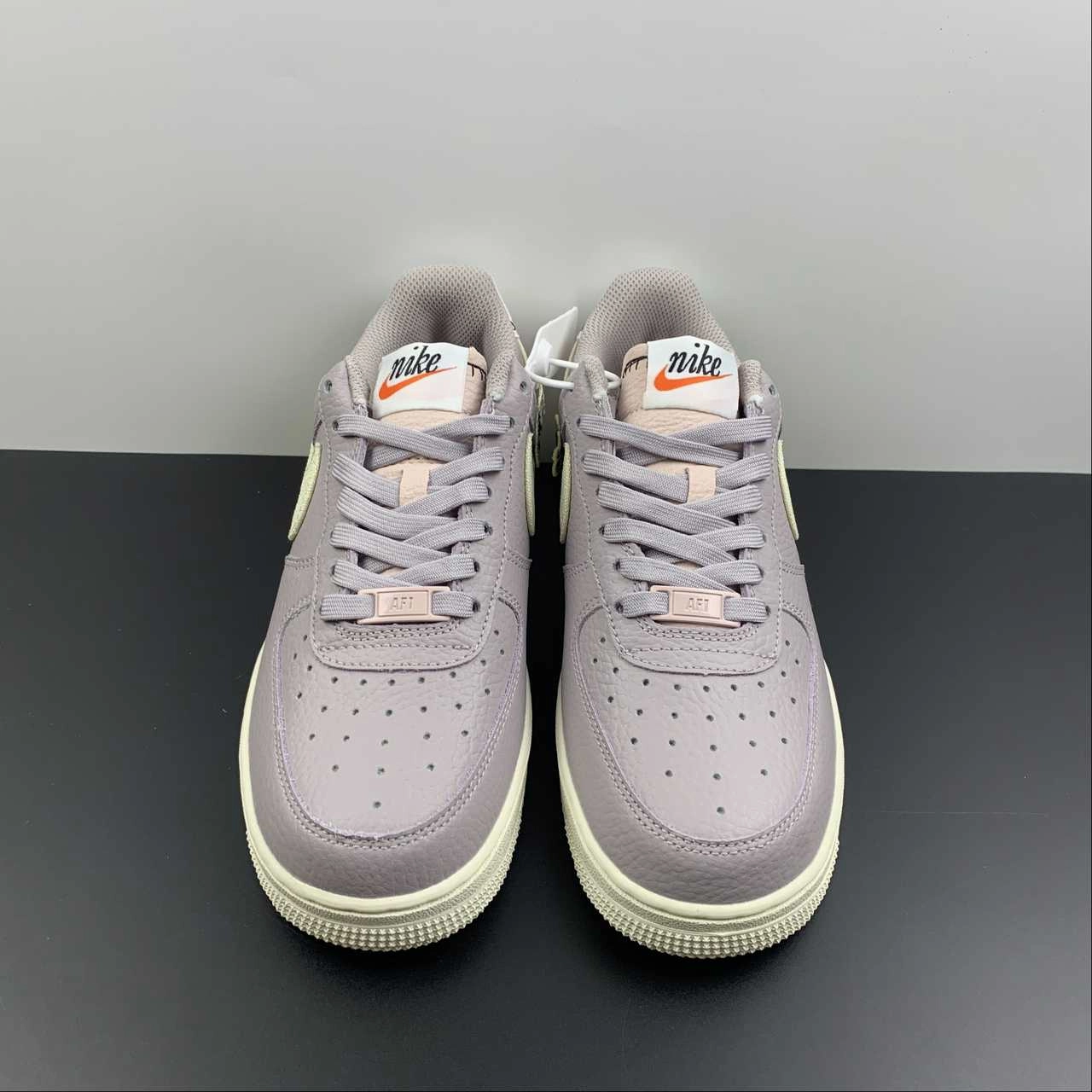 Air Force 1 07 Low SE Amethyst Ash Pink Oxford Black Pale Ivory DJ6378-500 Comfort Upper Material FlexibleOutsole