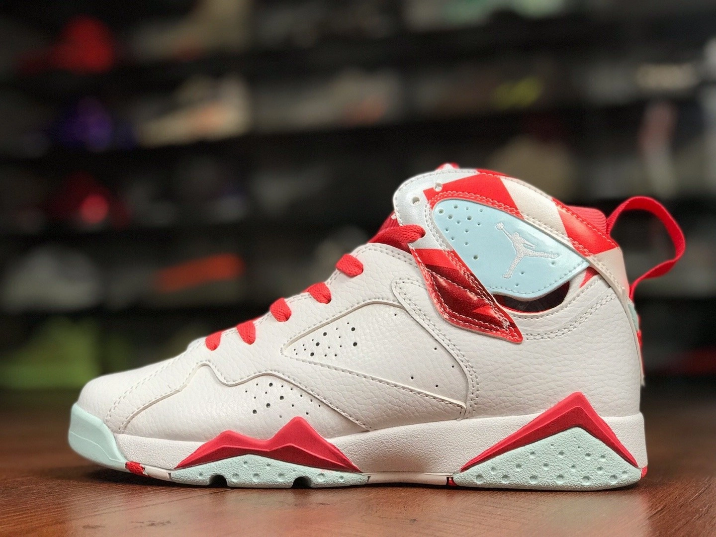 Energy Return Sole System Slip-Resistant Sole Air Jordan 7 Topaz Mist