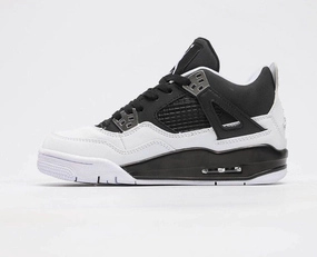 Lace Closure easy move Jay-Z x Air Jordan 4 Reasonable Doubt Black White-Metallic Silver 2214T365