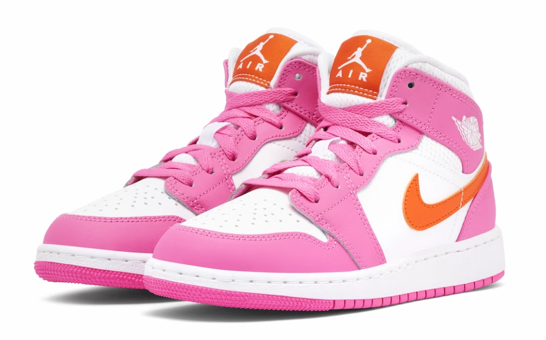Lockdown fit Shock Diffusion Technology jordan 1 mid (gs) pinksicle