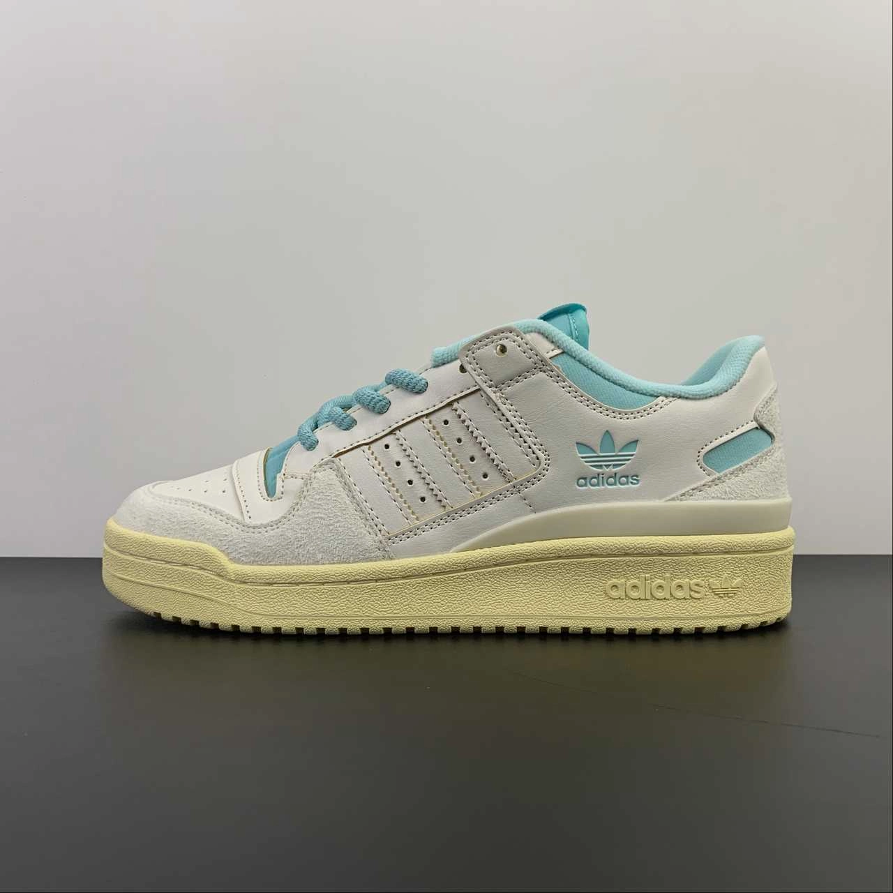 Dynamic Arch Support Adidas Forum 84 Low CL Off White Cream White Preloved Blue FZ6342