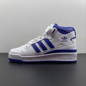 Clean Structure Support frame Adidas Forum Mid White Blue FY4976