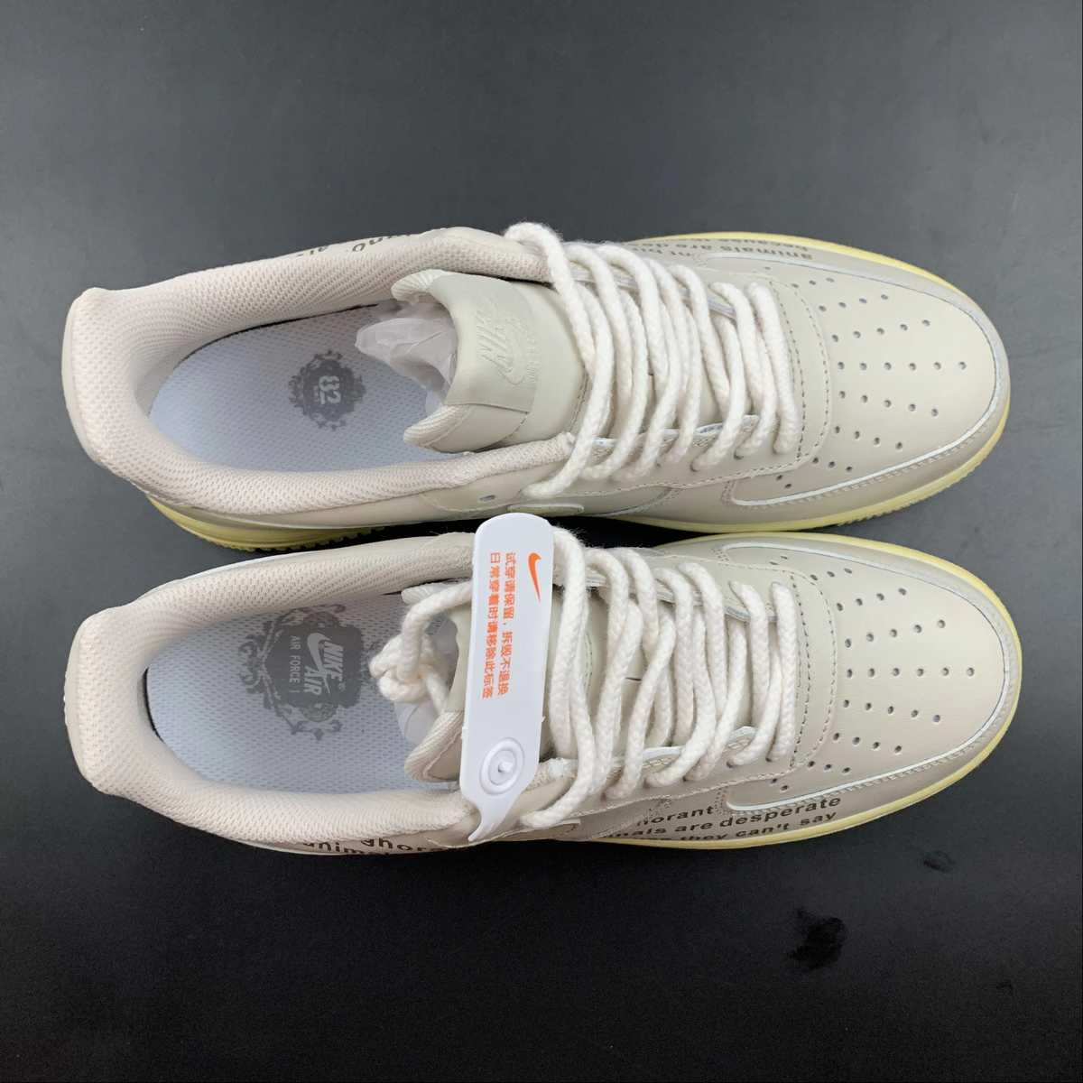 Flexible Design Sun Step Air Force 1 07 QS White Yellow Black