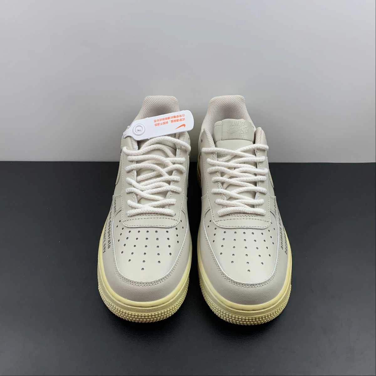 Air Force 1 07 QS White Yellow Black Joint Relief Antistatic