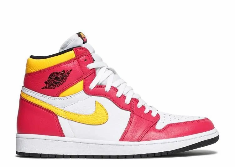 Air Jordan 1 High Fusion Red City Pace Modern sole