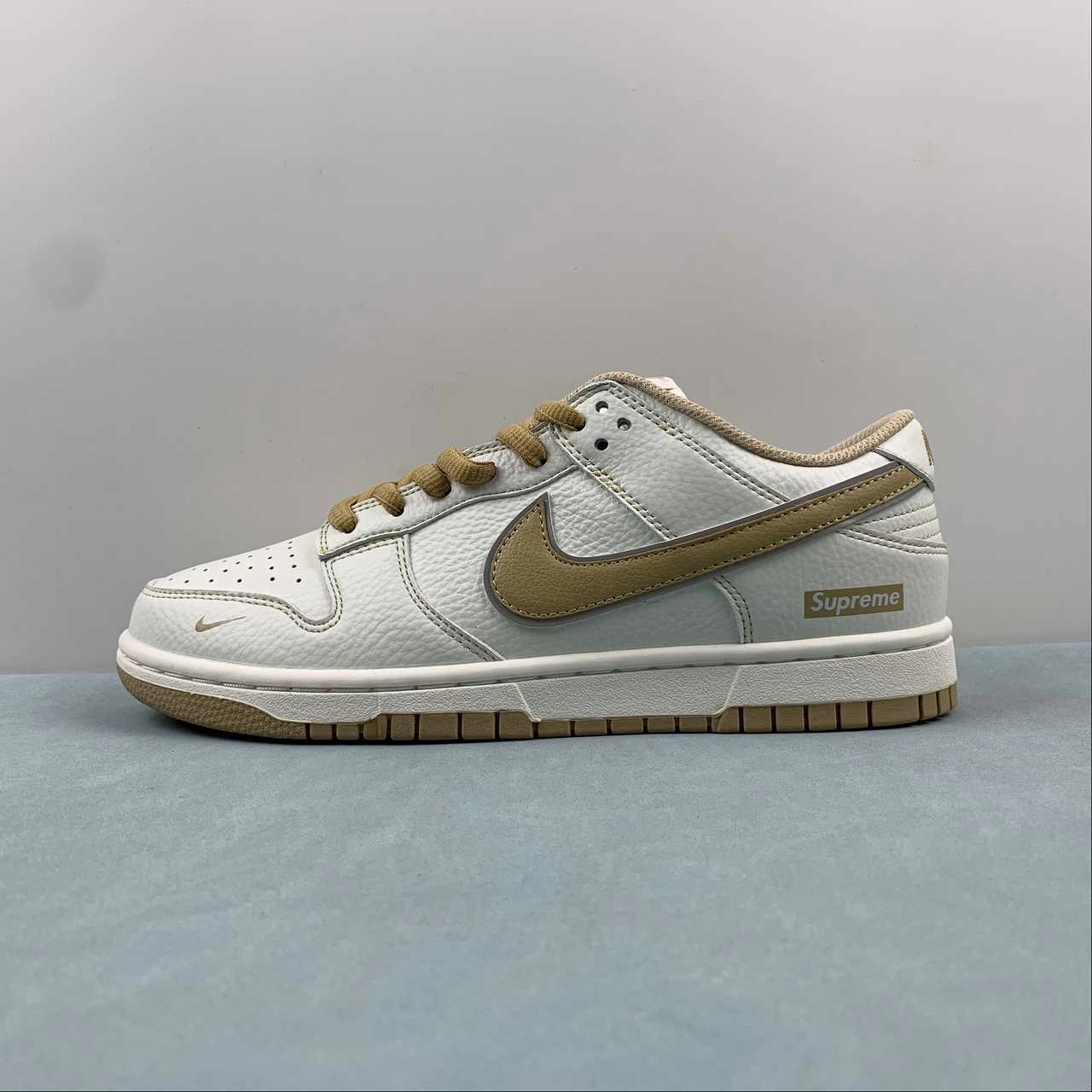walking shoes Molded Heel Counter Supreme x SB Dunk Low Off White Kakhi RM2308-236