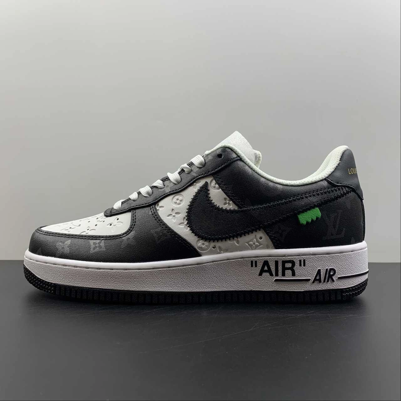 Urban Sleek LV x Air Force 1 07 Low Black White Monogram LV3369-100