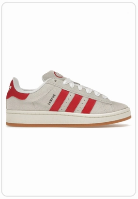 Comfy Layers Balanced Style Adidas Campus 00s Crystal White Better Scarlet