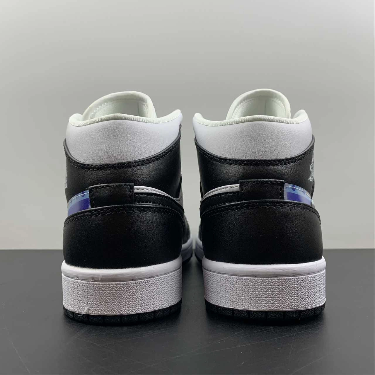 Multi Purpose Move Swiftly Air Jordan 1 Mid Black White DR9495-001