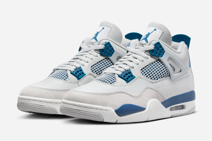 Air Jordan 4 Industrial Blue Walking Friendly Non Irritating Seams