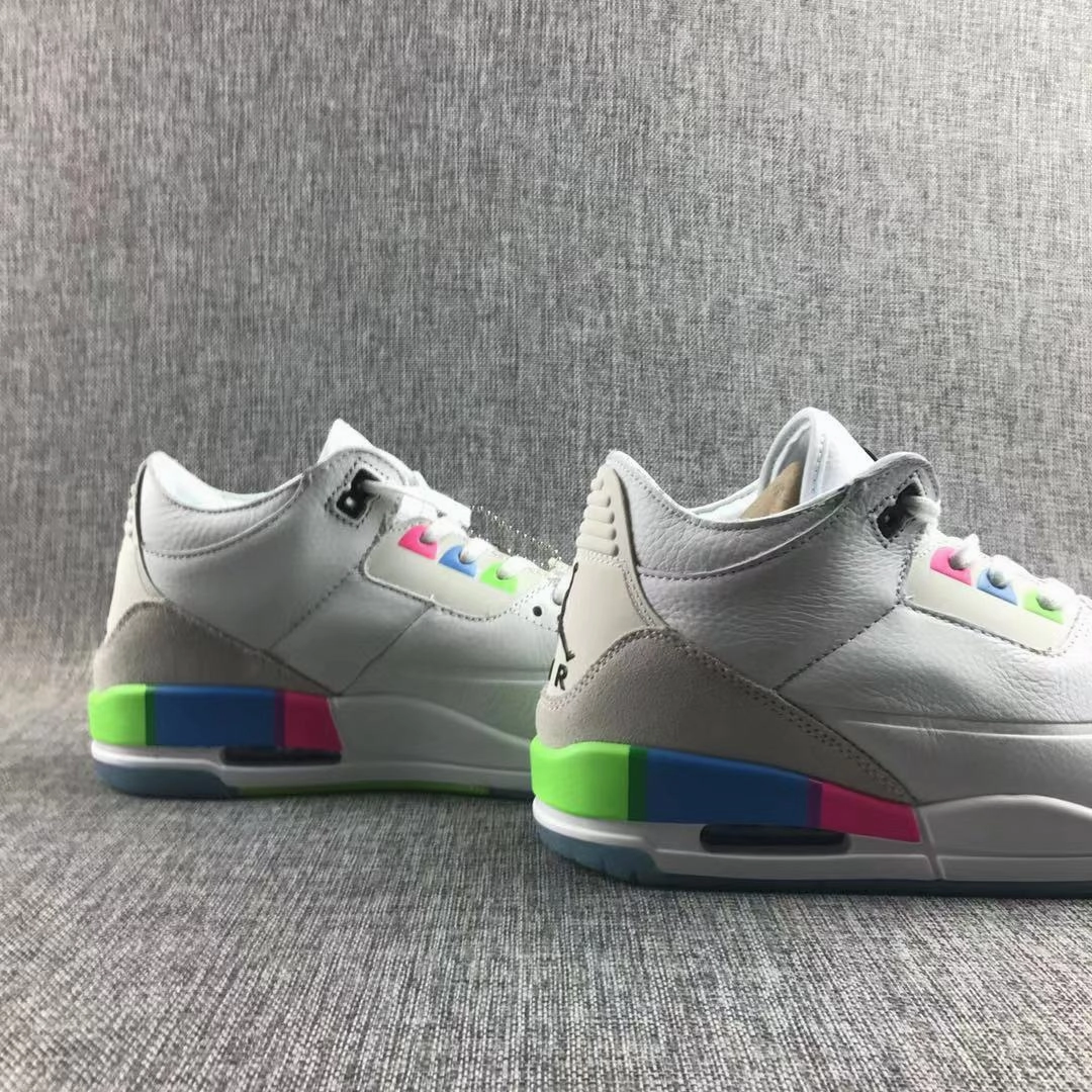 Style Air Jordan 3 Retro SE Quai 54 Rainbow Colorful AT9195-111