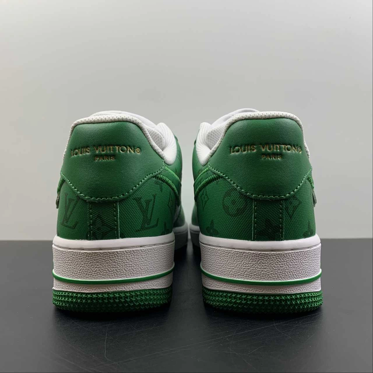 Louis Vuitton x Air Force 1 White Green MS0232 Fun run