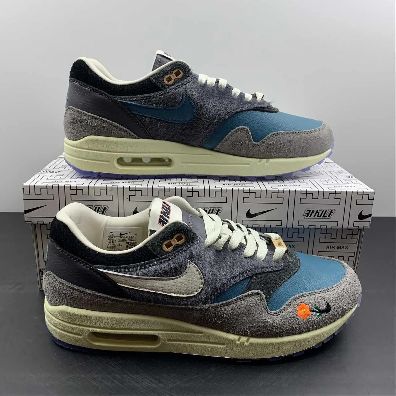 Kasina x Air Max 1 SP Won-Ang Particle Grey Dark Teal Green DQ8475-001 basketball - compatible running shoes