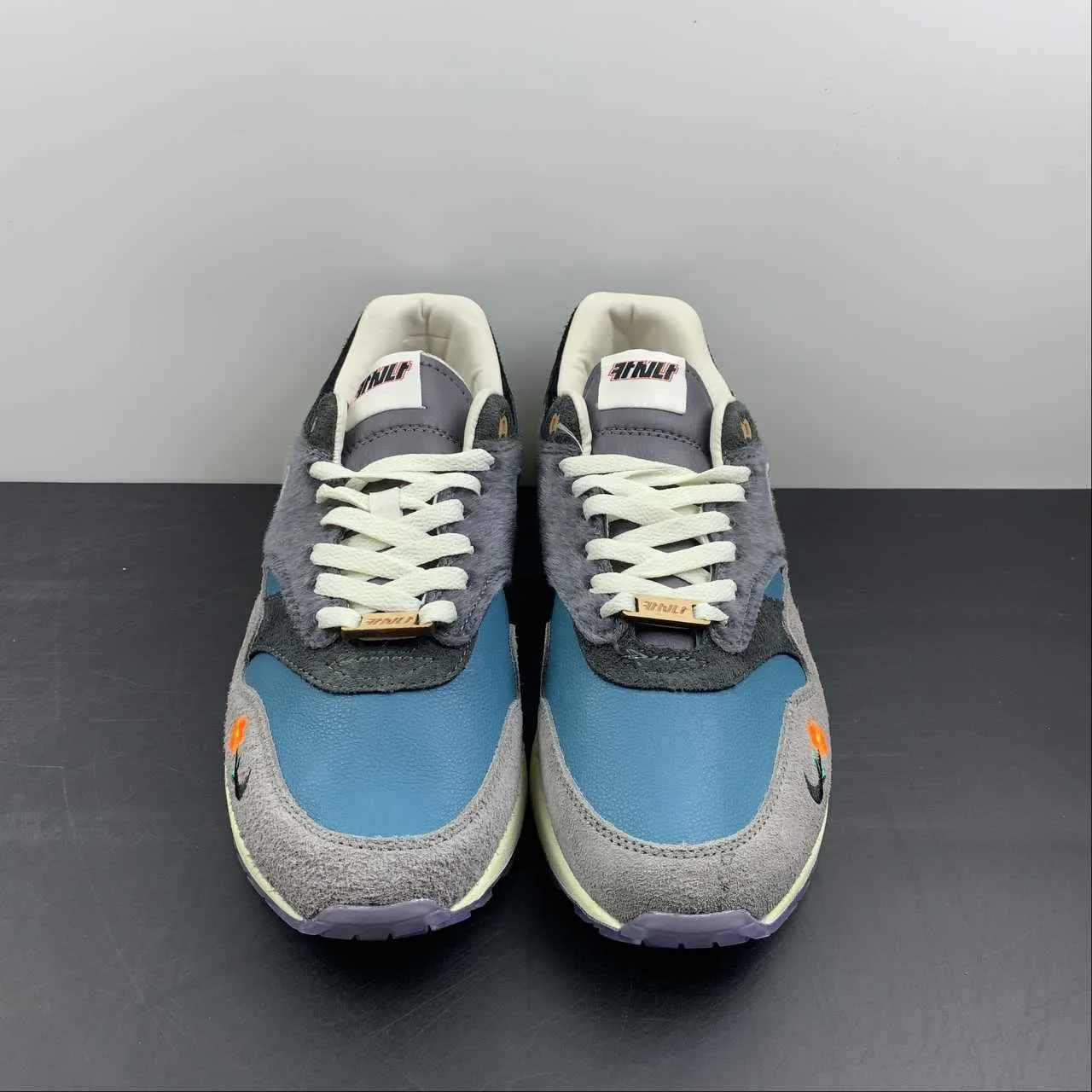 Kasina x Air Max 1 SP Won-Ang Particle Grey Dark Teal Green DQ8475-001 machine - washable - design shoes travel - friendly shoe perk