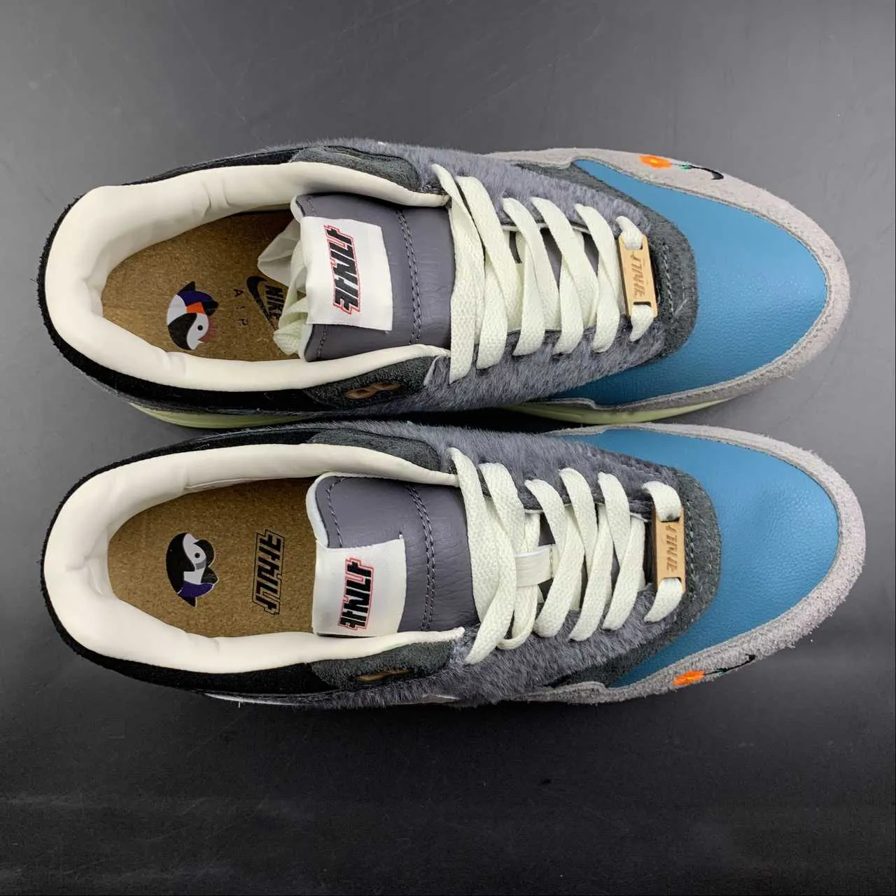 Kasina x Air Max 1 SP Won-Ang Particle Grey Dark Teal Green DQ8475-001 Slip-on Ventilated