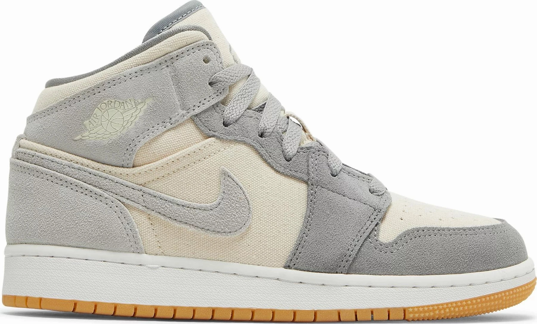 Nike Jordan 1 Mid Coconut Milk Particle Grey GS City Runner