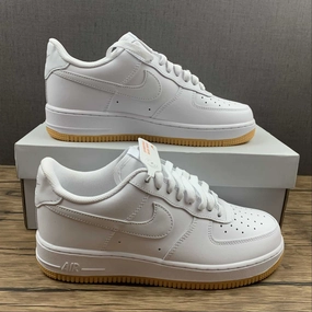Air Force 1 07 White White-Gum Light Brown DJ2739-100 Compression Fit
