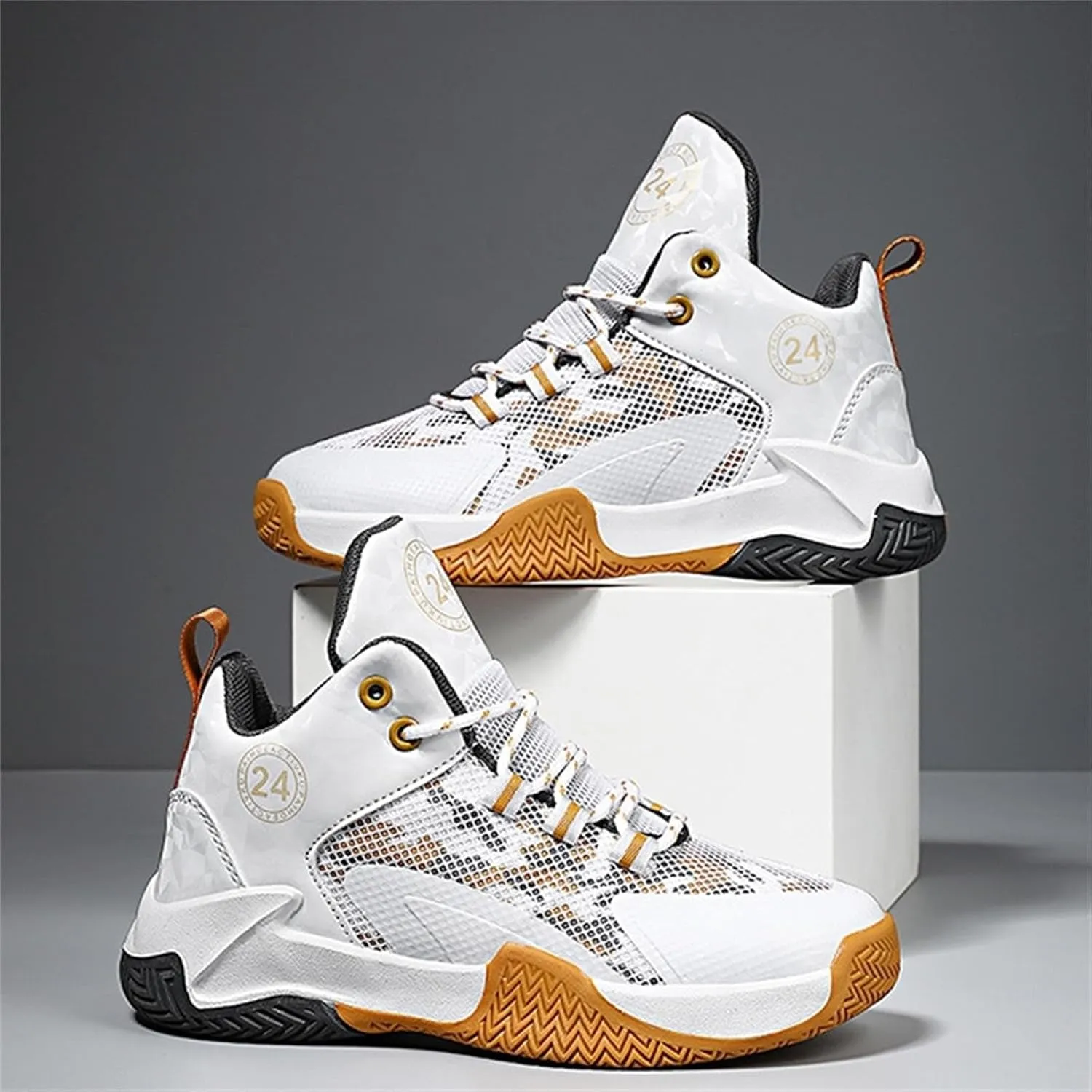 Toddler Casual Shoes Kid's Basketball Shoes Boys Sneakers Girls Trainers Comfort High Top Boys Round Toe Shoes