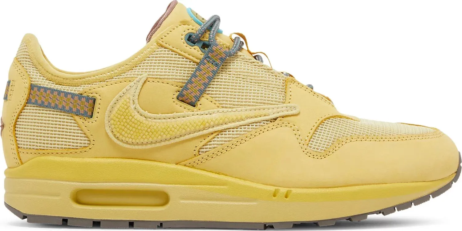 soft - sole - feature shoes Marathon - running Nike Air Max 1 x Travis Scott Saturn Gold