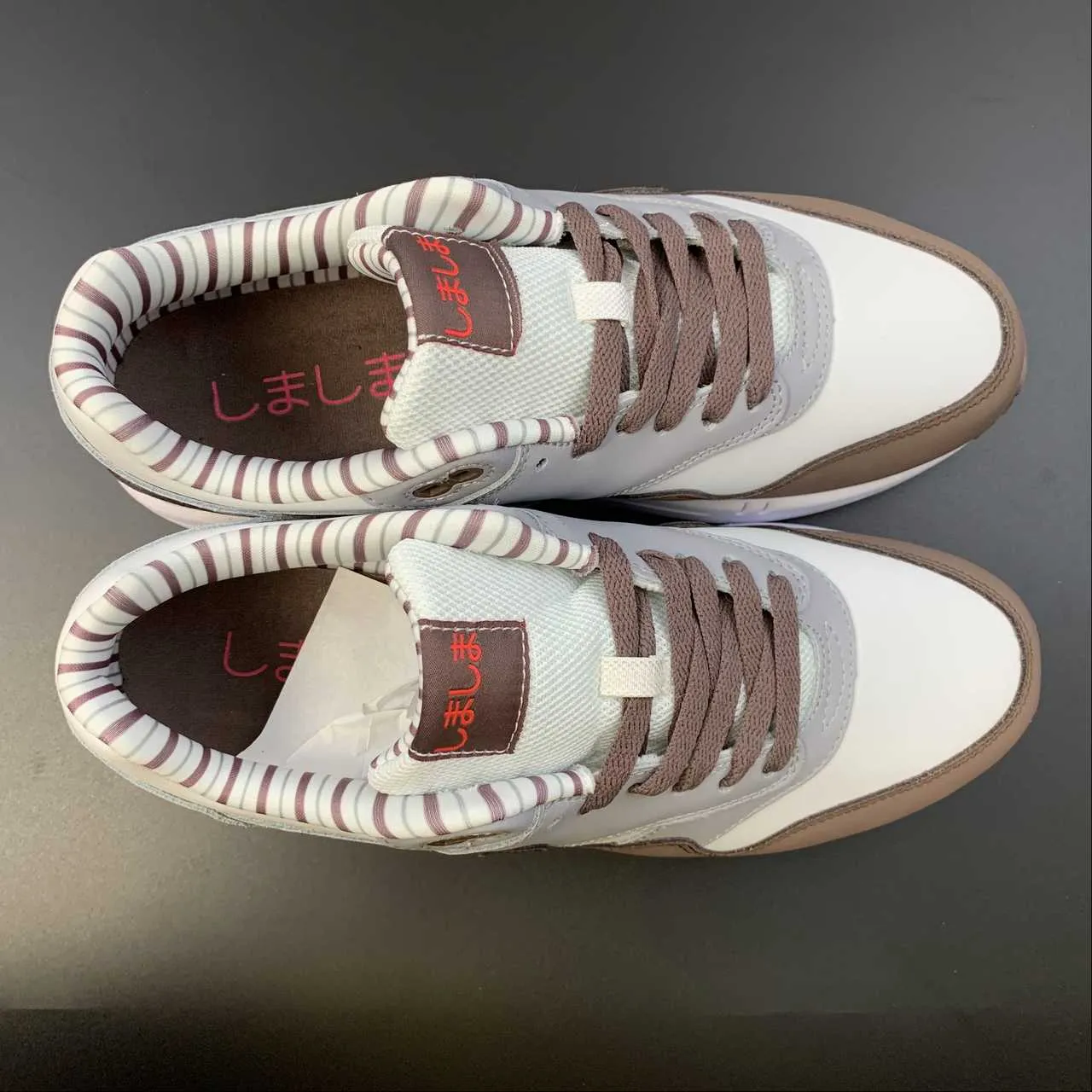 Long Wear Comfort Air Max 1 Premium Shima Shima Plum Eclipse Wolf Grey White Siren Red FB8916-100