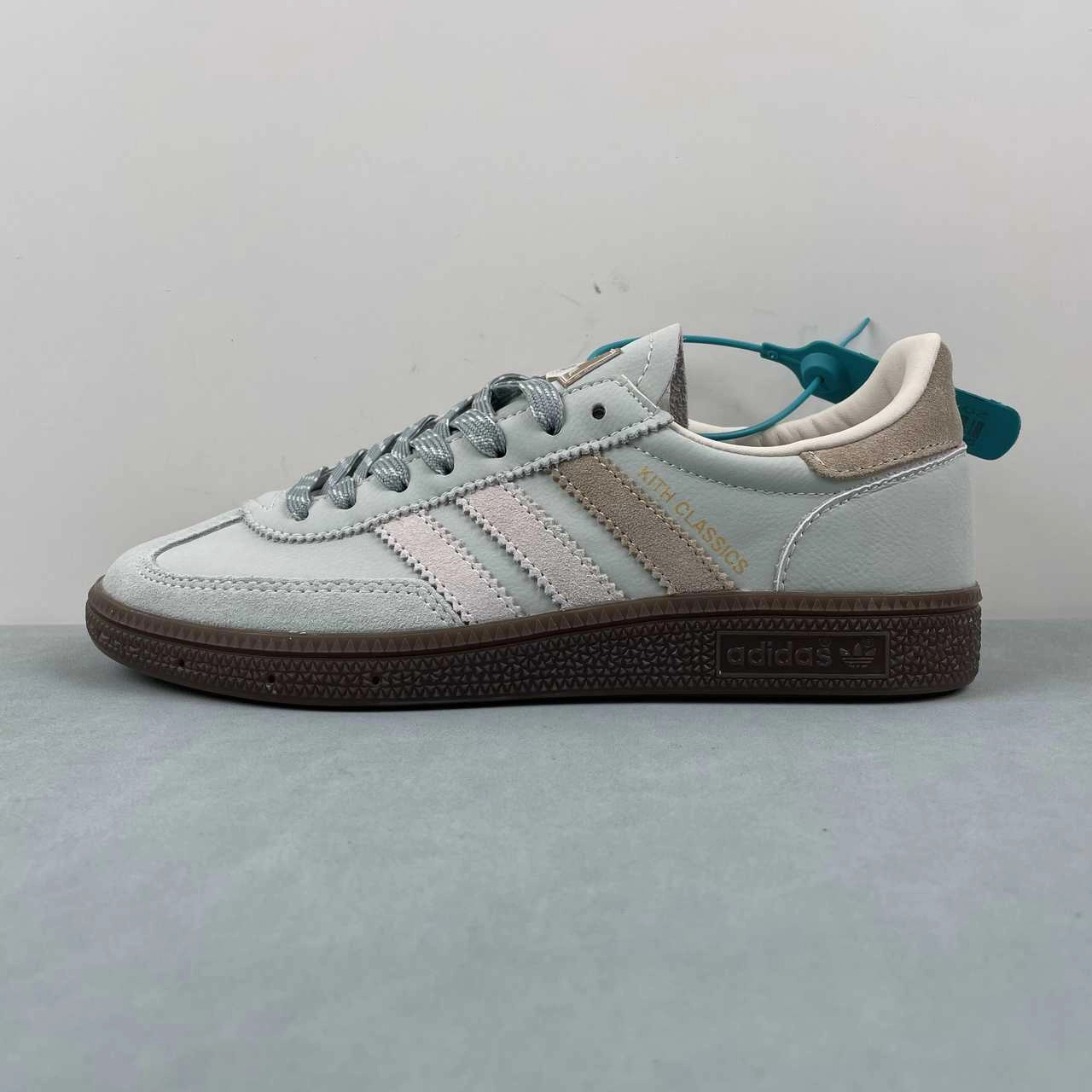 running in a spinning studio shoes shock - absorbing rubber shoes Adidas Handball Spezial Kith Classics Amazon Green Tan Gum IH2623