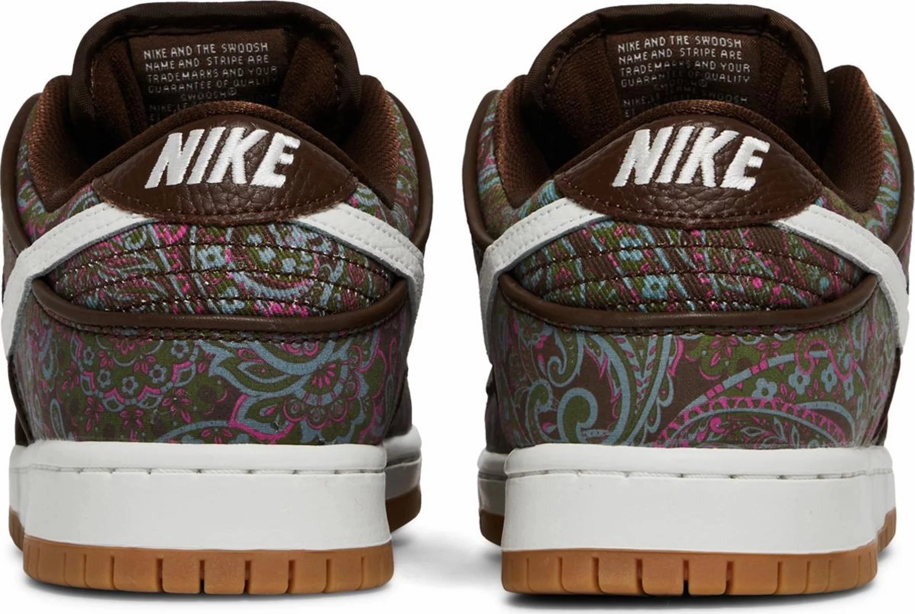 Sturdy Heel Stabilizing Heel Cage Nike Dunk Low SB Paisley