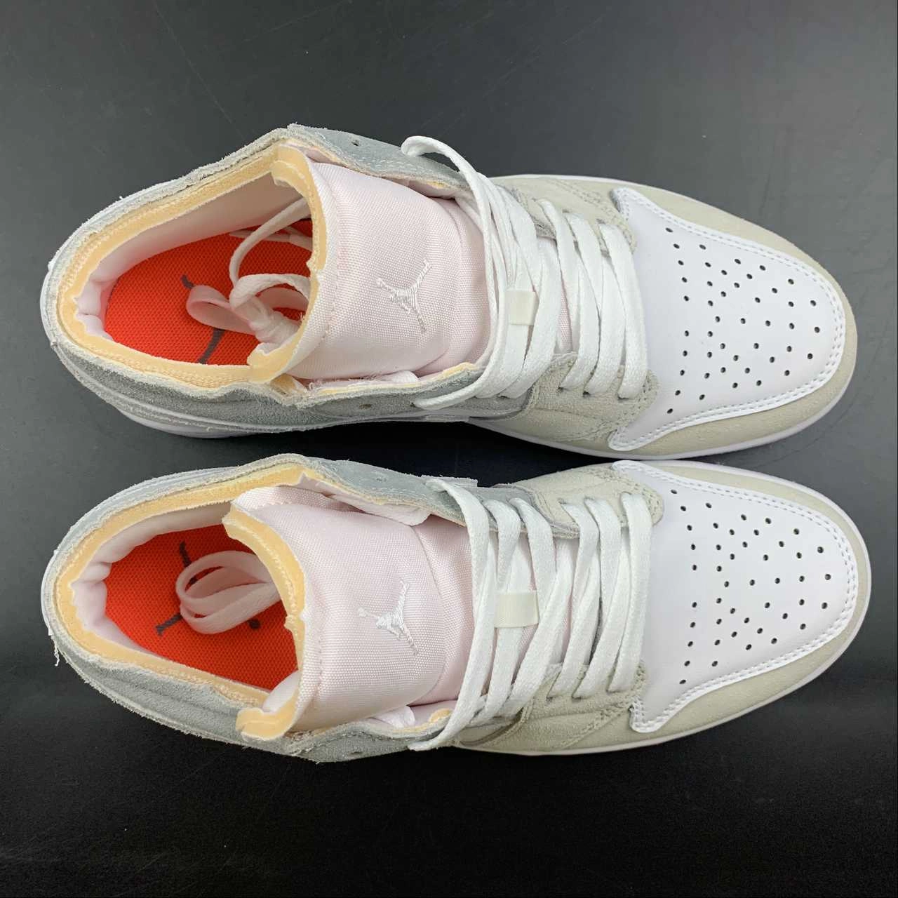Air Jordan 1 Low White Grey DN1635-100 Traction Optimized