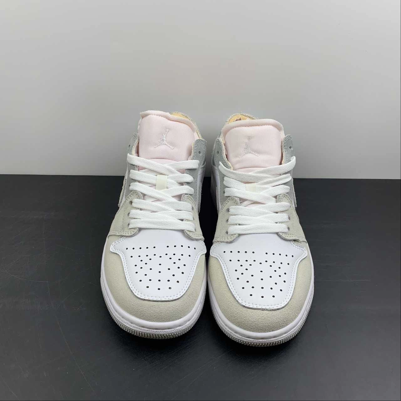 Air Jordan 1 Low White Grey DN1635-100 Compression Zones