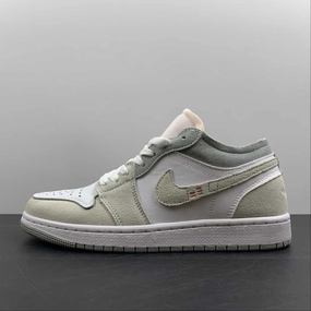 Air Jordan 1 Low White Grey DN1635-100 Ventilation Channel Design