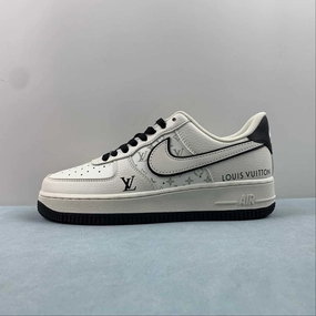 Air Force 1 07 Low LV White Black FB0788-100 Comfortable Outsole