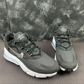 running on a synthetic track shoes Weight Training Air Max 270 React Black Metallic Silver-White CQ4598-071