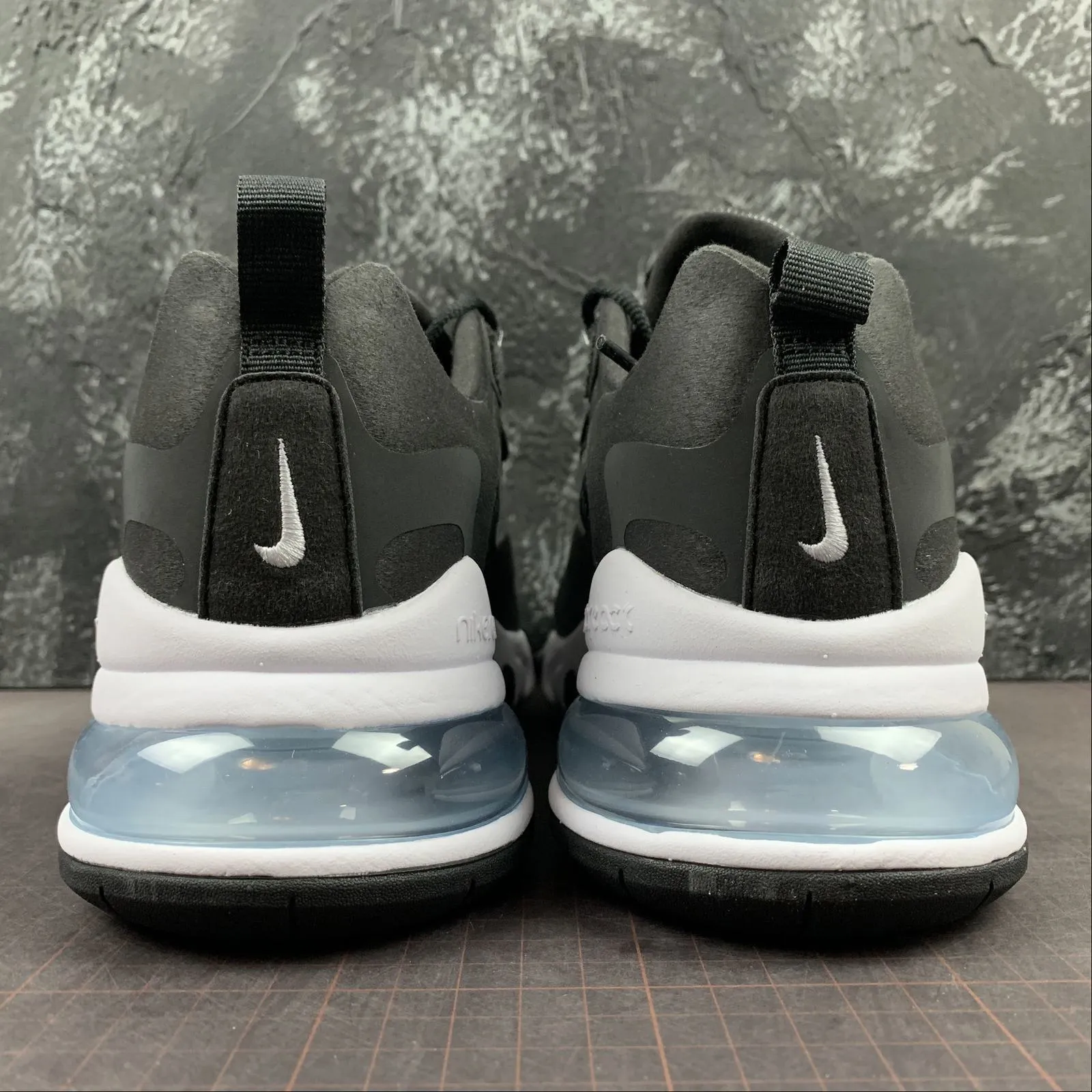 Air Max 270 React Black Metallic Silver-White CQ4598-071 hard - wearing shoes