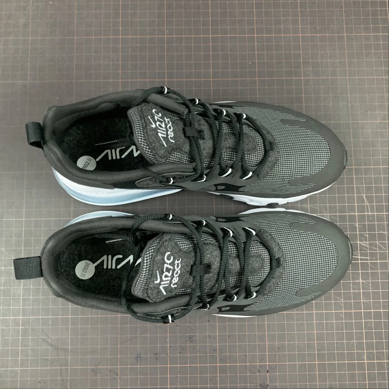 Air Max 270 React Black Metallic Silver-White CQ4598-071 Comfort Lock