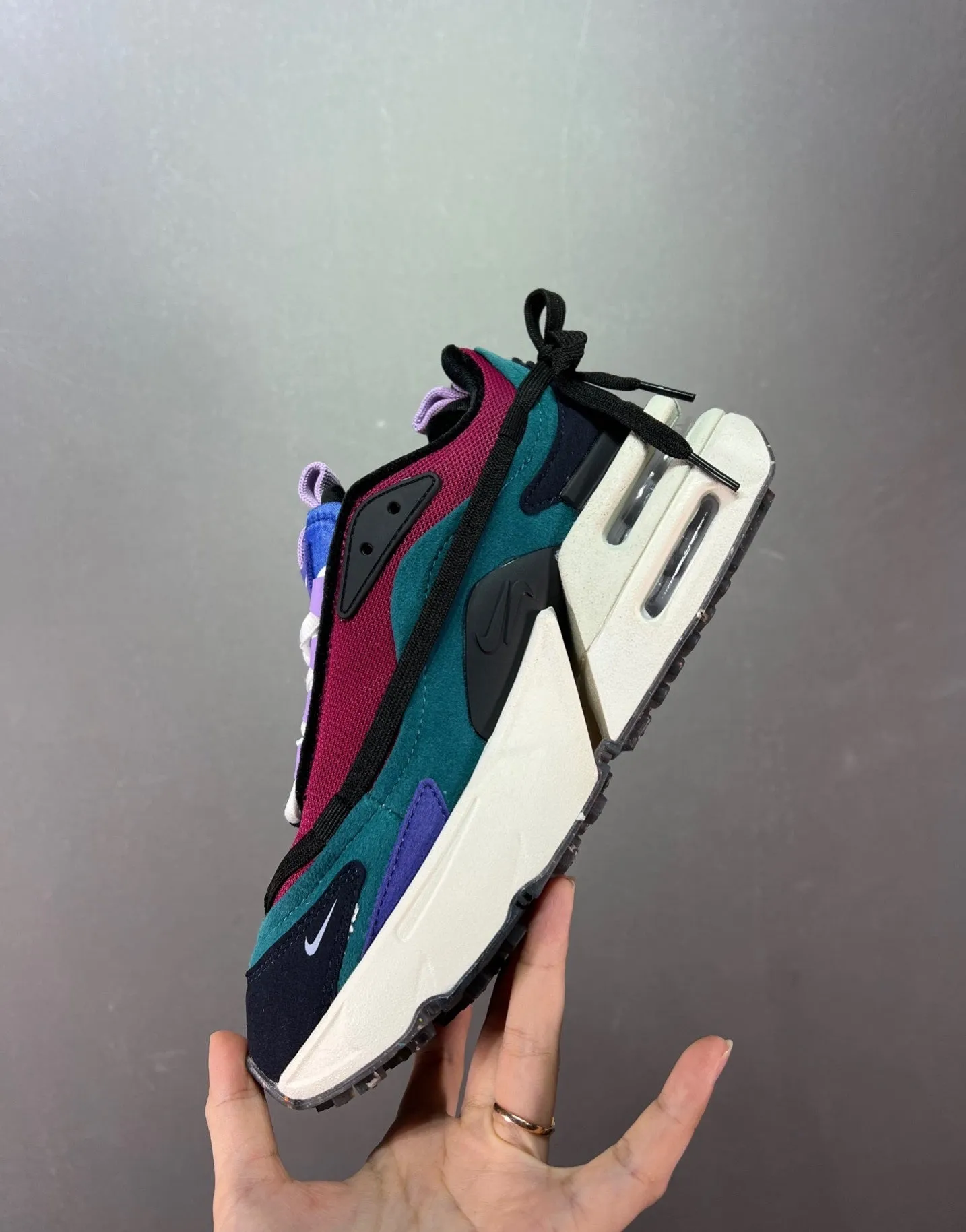 Air Max Furyosa Night Green Sail-Raspberry Red Black DC7351-300 endurance building running shoe progress