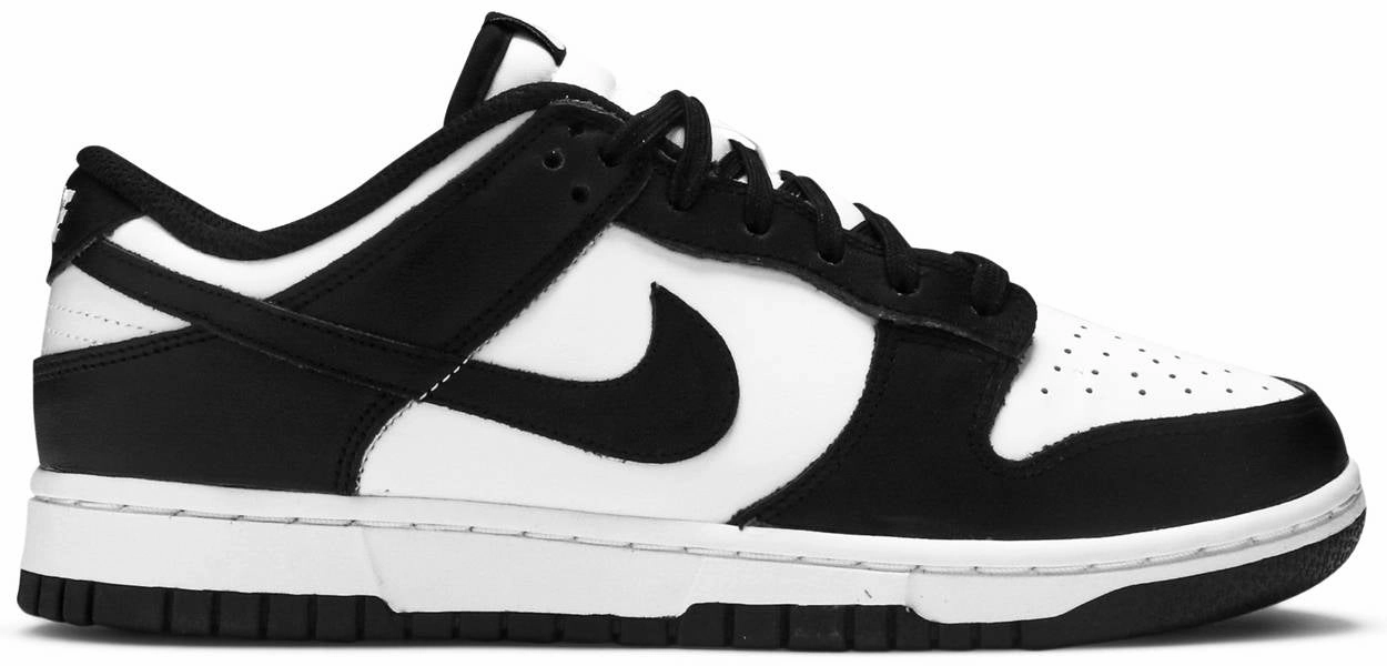 Breathable mesh design Nike Dunk Low Black White/Panda W