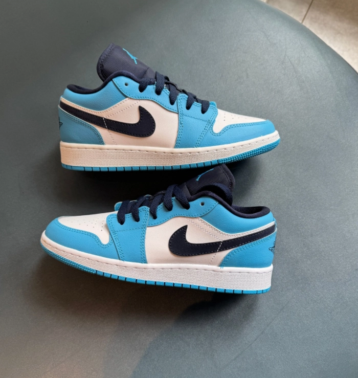 Nike Air Jordan 1 Low UNC University Blue Black (GS) Pressure Relief Pads Comfort System