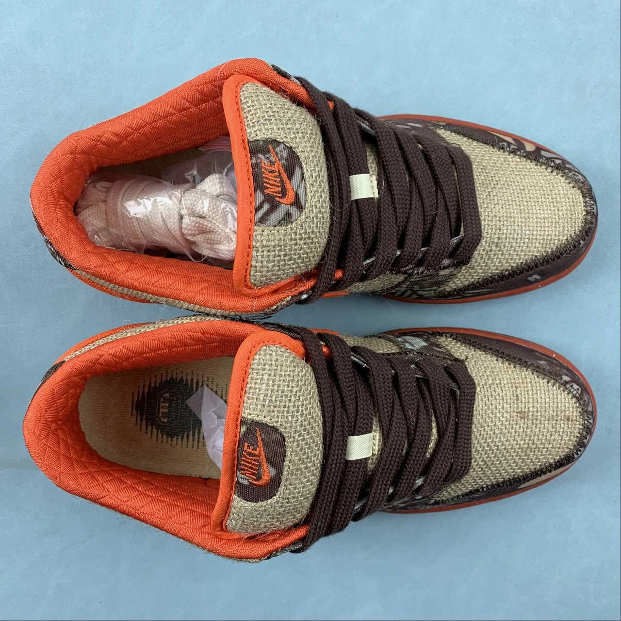 Variable Lace Lock Dunk Low Pro Sb Reese Forbes Orange Burlap Natural Blaze 304292-281