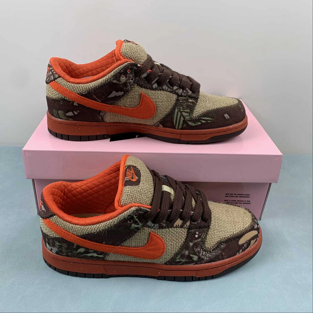 Dunk Low Pro Sb Reese Forbes Orange Burlap Natural Blaze 304292-281 Foam Wrap Streetwear