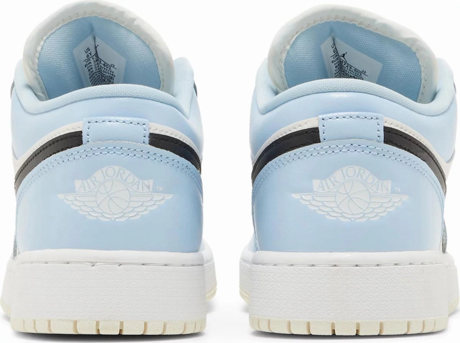 Padded collar design Errand Fit Nike Jordan 1 Low Ice Blue GS