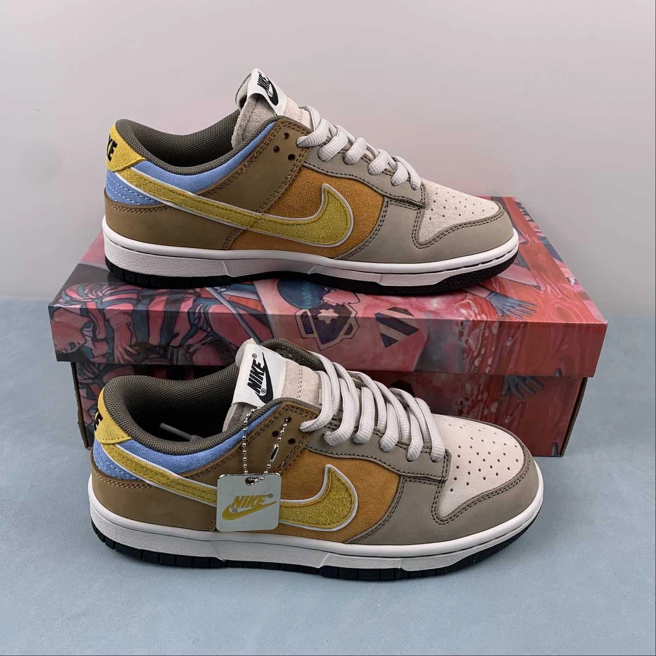 Sneaker Repairs Otomo Katsuhiro x SB Dunk Low Steamboy OST Brown Golden Orange LF0039-018