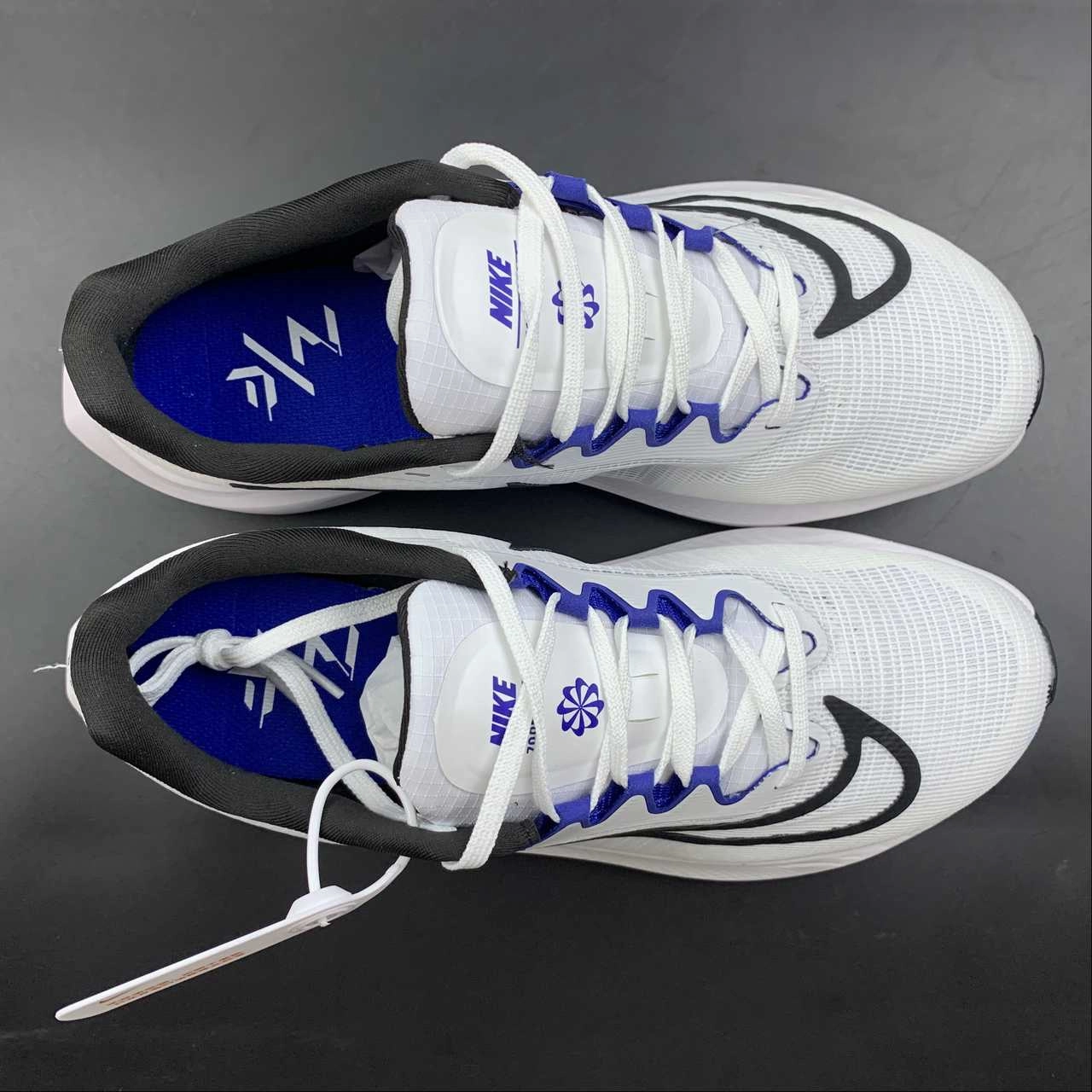 Zoom Fly 5 White Blue-Black DM8968-100 Toe Protection Cushion Control