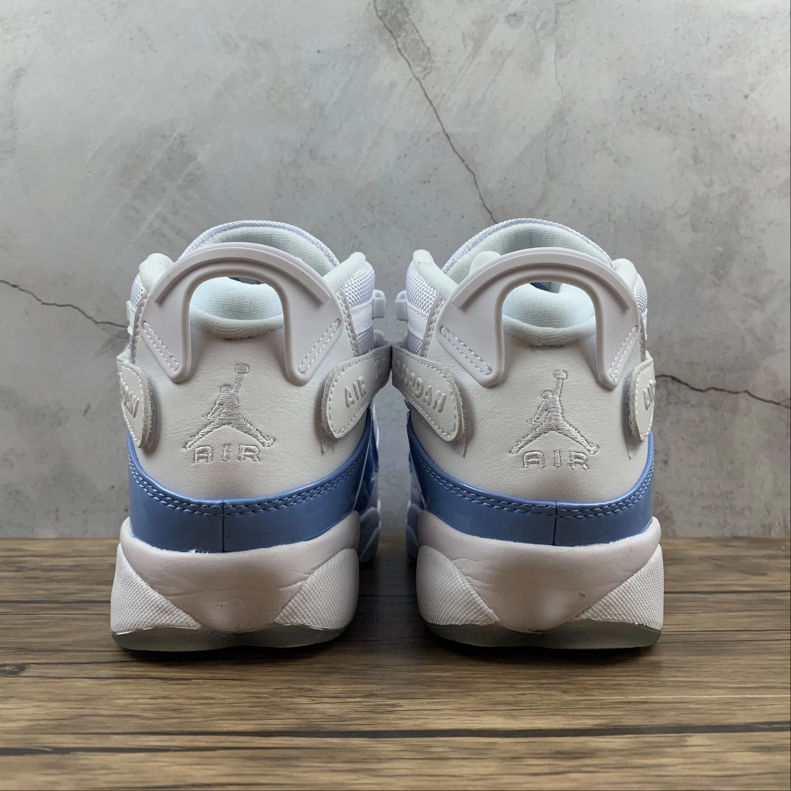 Big Game Comfortable Footbed Air Jordan 6 Rings White White-Valor Blue-Ice CW7370-100